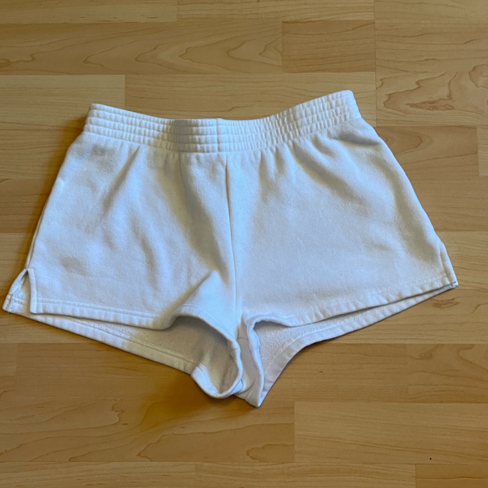 TNA Cozy AF Women's Athletic White Shorts
